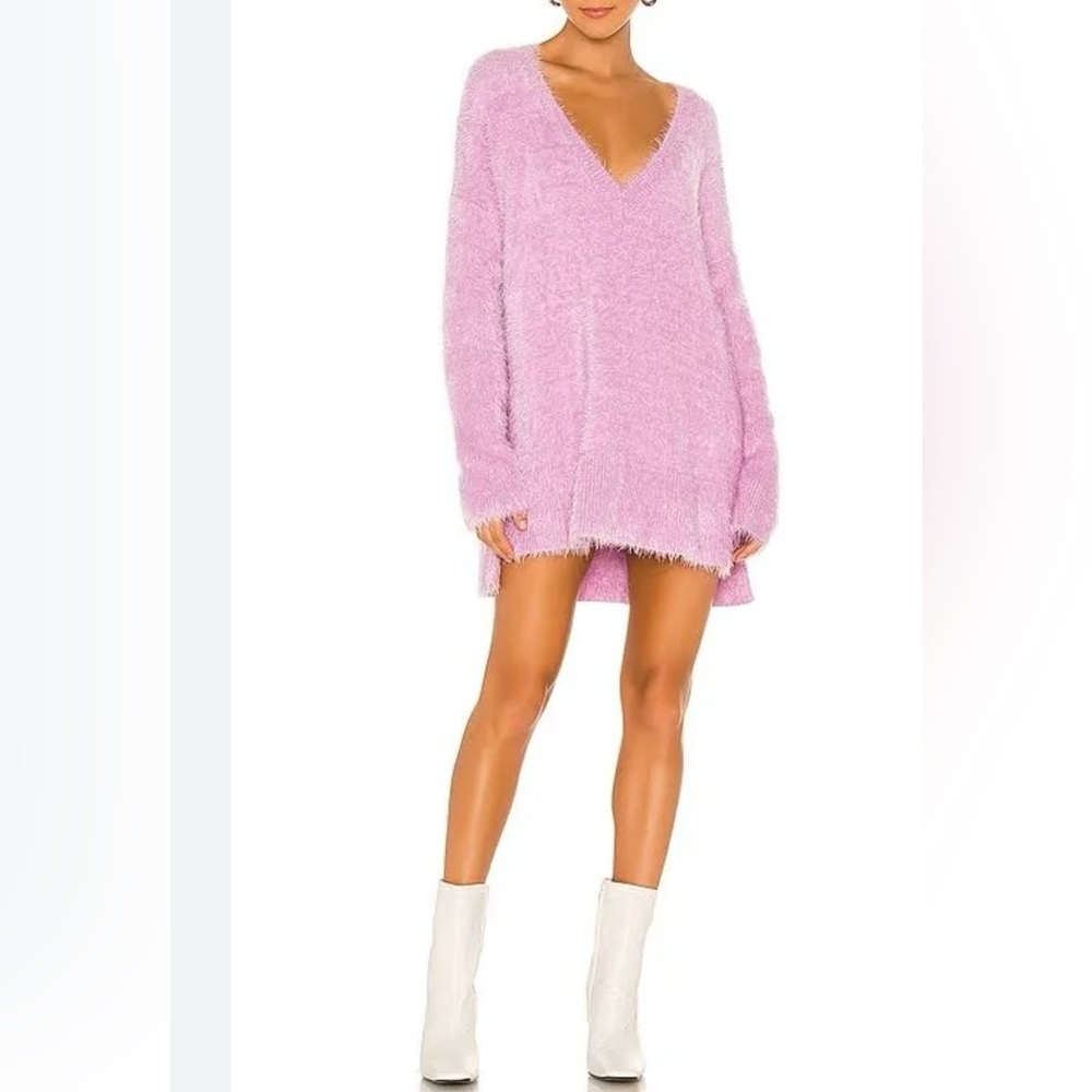 Show Me Your MuMu Pink V-Neck Sweater
